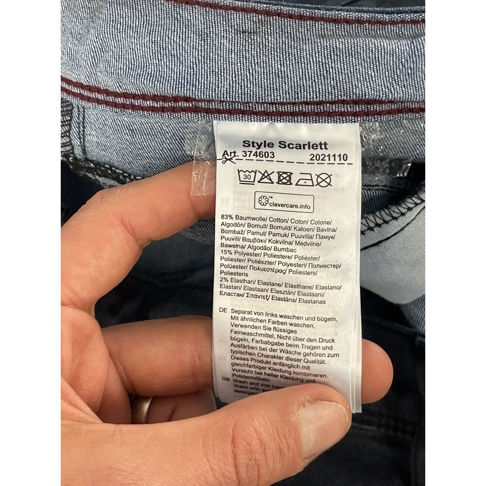 CECIL Jeans Womens 18 Tall Scarlett Straight Denim Pants Dark Indigo Wash N313 - Picture 8 of 13